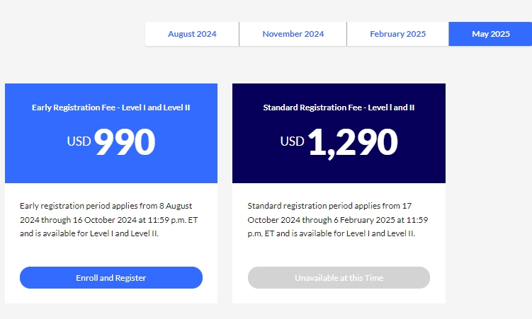 2025年CFA报名费用上涨！通知！