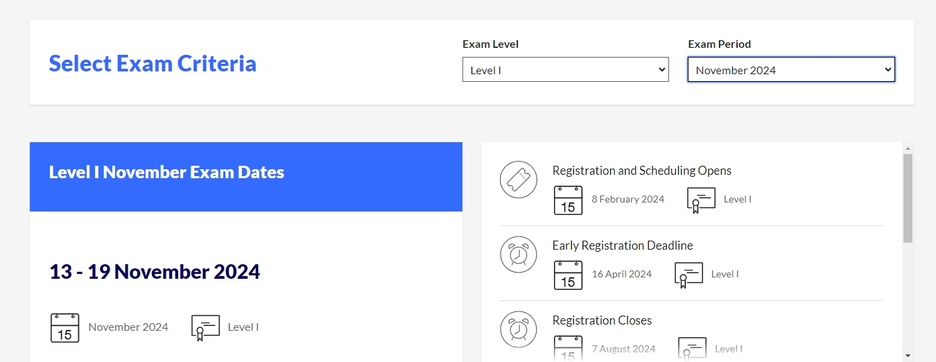 注意!2024年11月cfa考试报名明日截止!