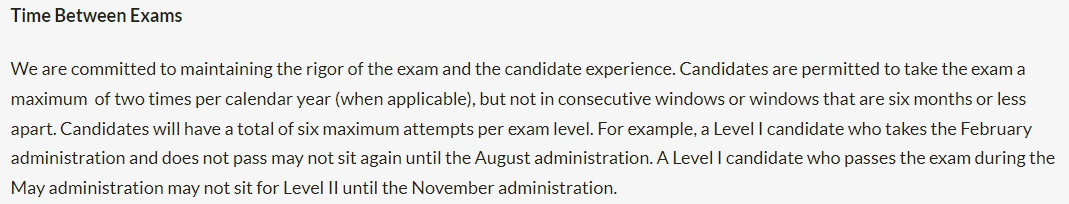 CFA考试可以考很多次吗？补考要满足什么条件？