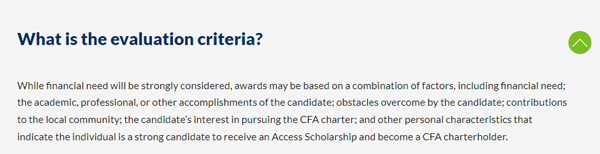 CFA奖学金有几种类型？附申请条件、奖励金额及申请流程说明！