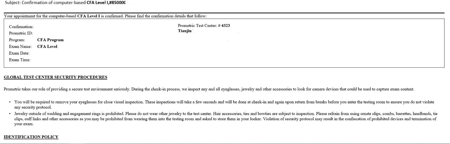 2024年5月CFA考试考前温馨提示!考前必看