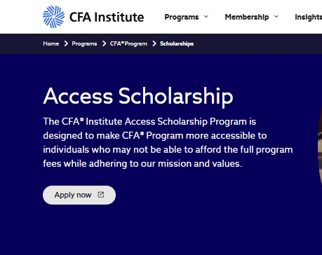 25年cfa励志奖学金申请流程！考试速看！