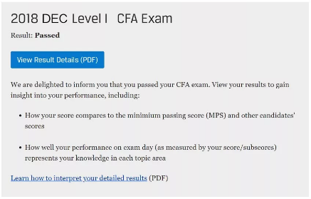 2019年1月23日CFA一级成绩公布，你准备好了吗？
