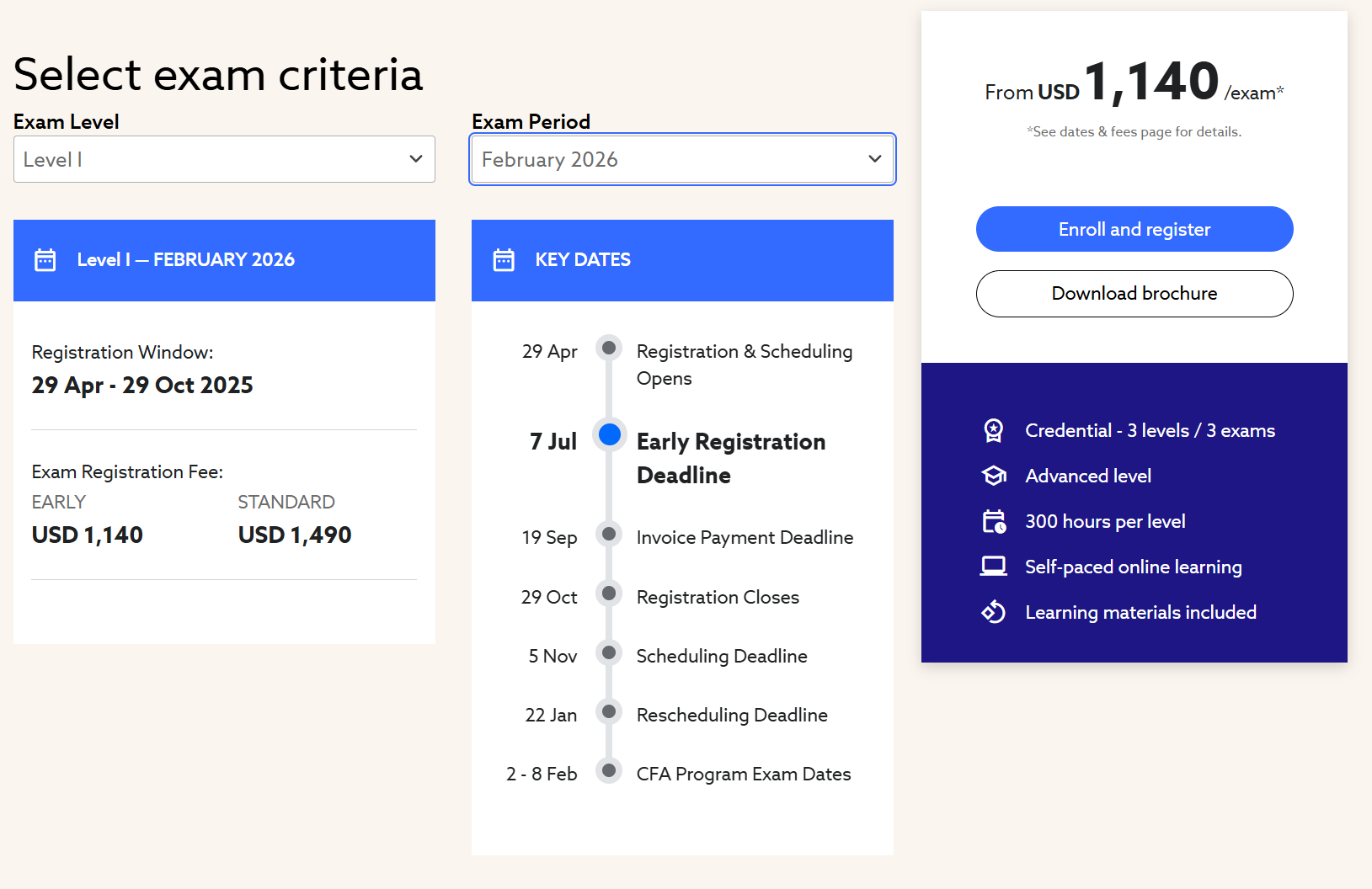 CFA早鸟价中丨2026年2月CFA考试报名通知